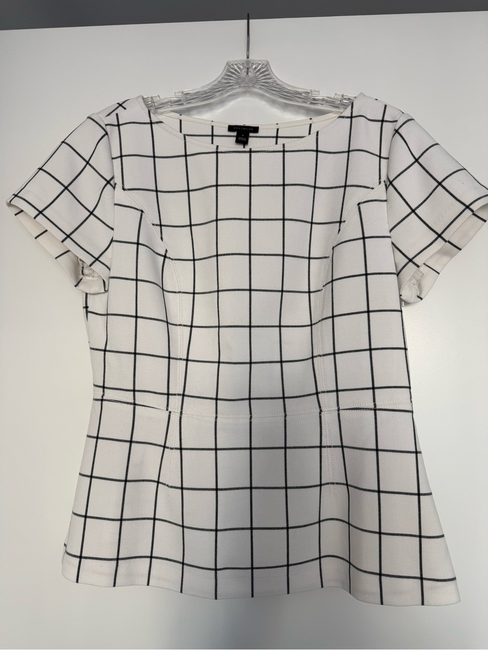 Ann Taylor Peplum Top EUC